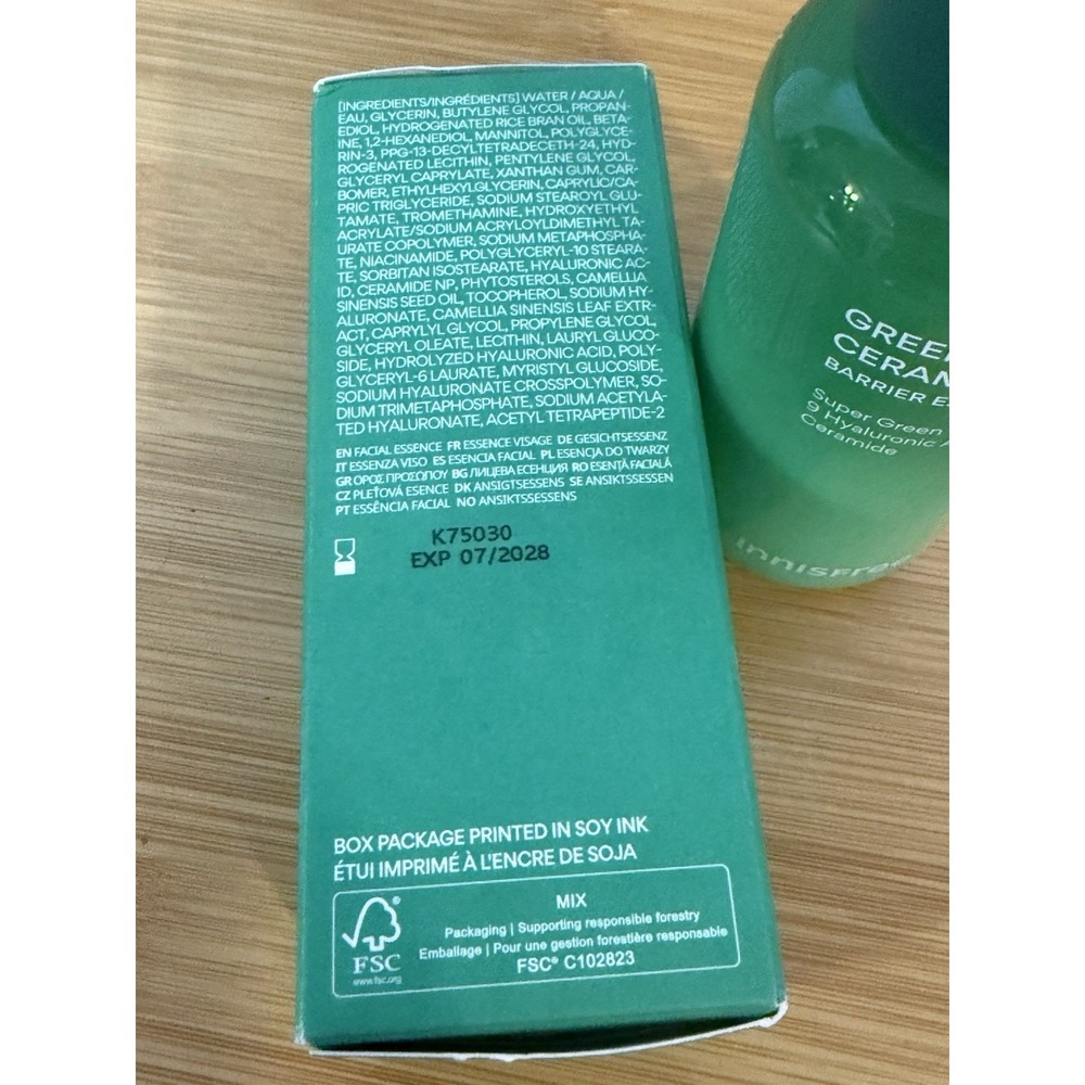 INNISFREE Green Tea Ceramide Milk Barrier Essence 160ml/5.4ozK-Beauty Sealed/NEW - Picture 4 of 5